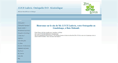 Desktop Screenshot of osteopatheguadeloupe.com