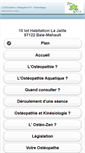 Mobile Screenshot of osteopatheguadeloupe.com